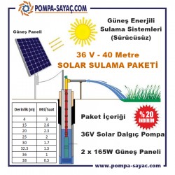 Sürücüsüz Solar Dalgıç Sulama Paketi - 1