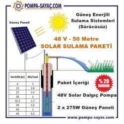 Sürücüsüz Solar Dalgıç Sulama Paketi - 2