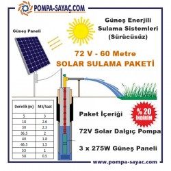 Sürücüsüz Solar Dalgıç Sulama Paketi - 3